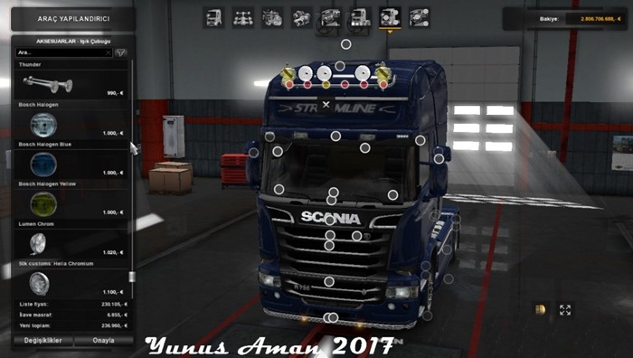 ETS 2 Bütün Kamyonlar İçin Modifiye Paketi V2 (1.28.x) KamyonYama