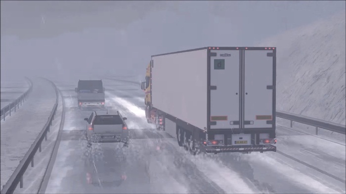 ETS 2 Kış Modu V1.1 (1.28.x) Kamyon Oyunları Mod