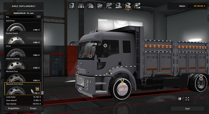 ETS 2 Ford Cargo 2524 Kamyon Modu (1.30.x) Kamyon
