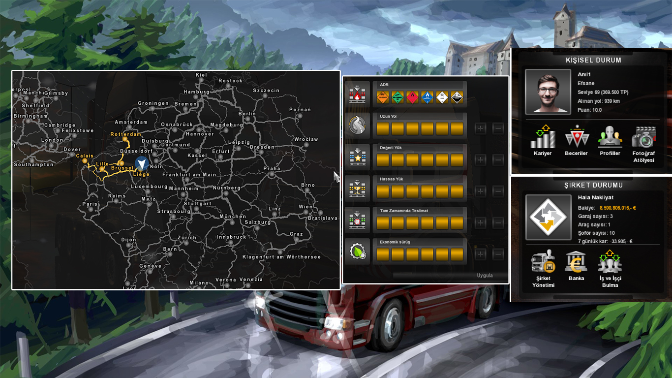 ETS 2 En İyi Save Dosyası (1.31.x) Kamyon Oyunları