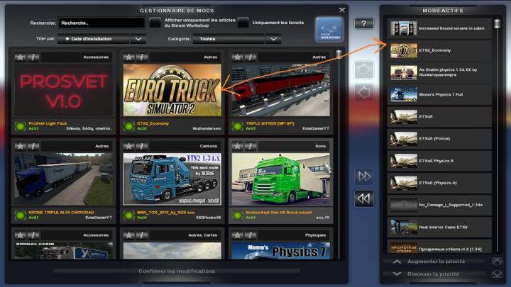ETS2 Ekonomi Modu V1.0.1 (1.34.x) Kamyon Oyunları
